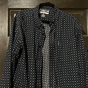 Dark blue cinch, extra large, long sleeve button-down western shirt